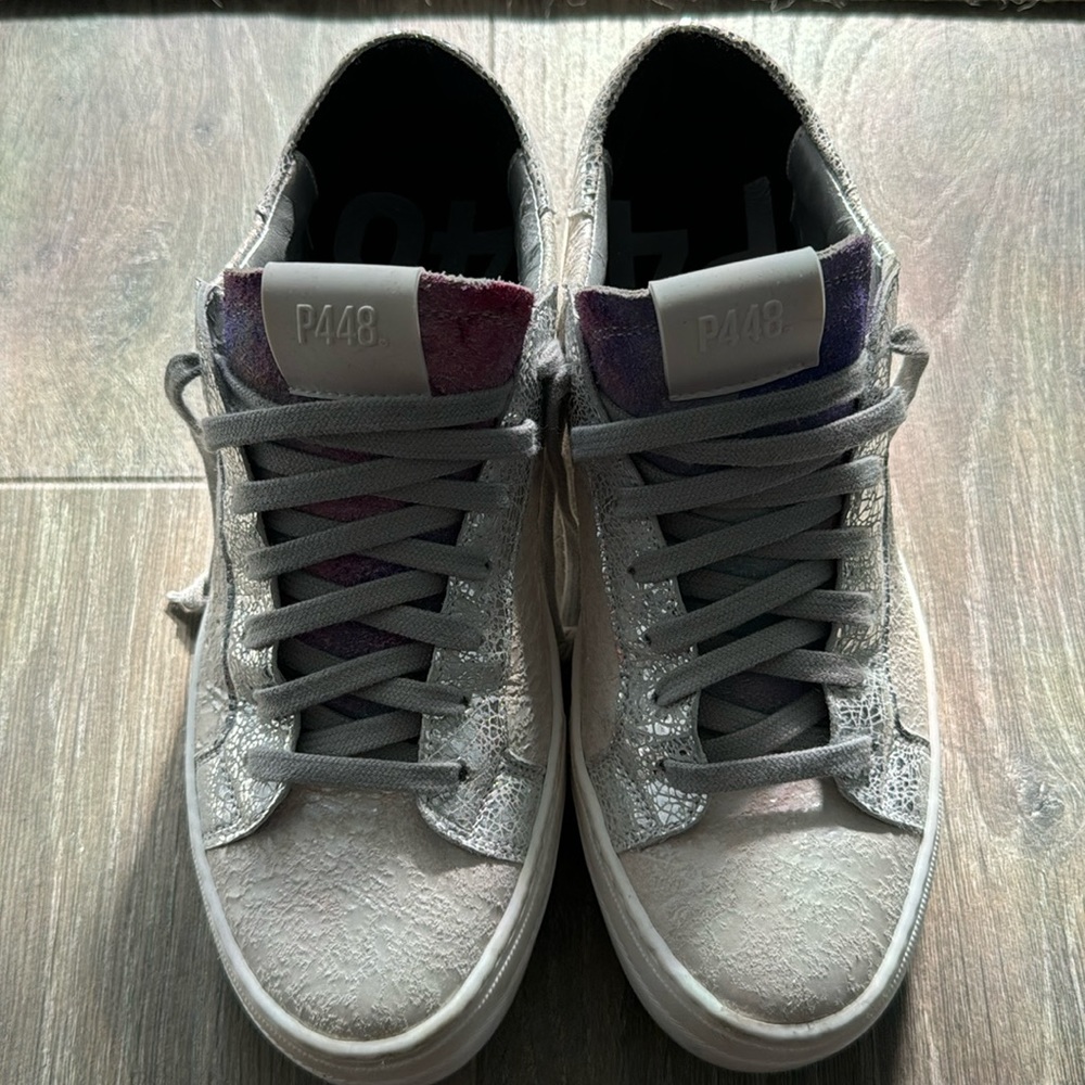Size 40 P448 Sneakers worn twice purchased at Bloomingdales